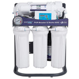 PUR Booster 5 Stufen 600 GPD Direct flow Osmoseanlage + ERSATZFILTERSET Front