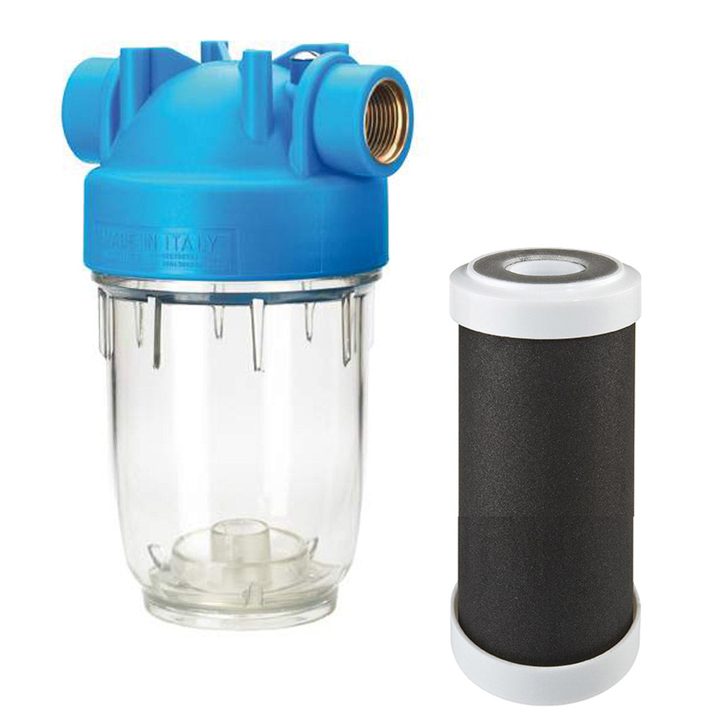 DP 5 - PCA 0,3mcr Untertisch Wasserfilter 1/2" - Aktivkohleblock Mikrofiltration