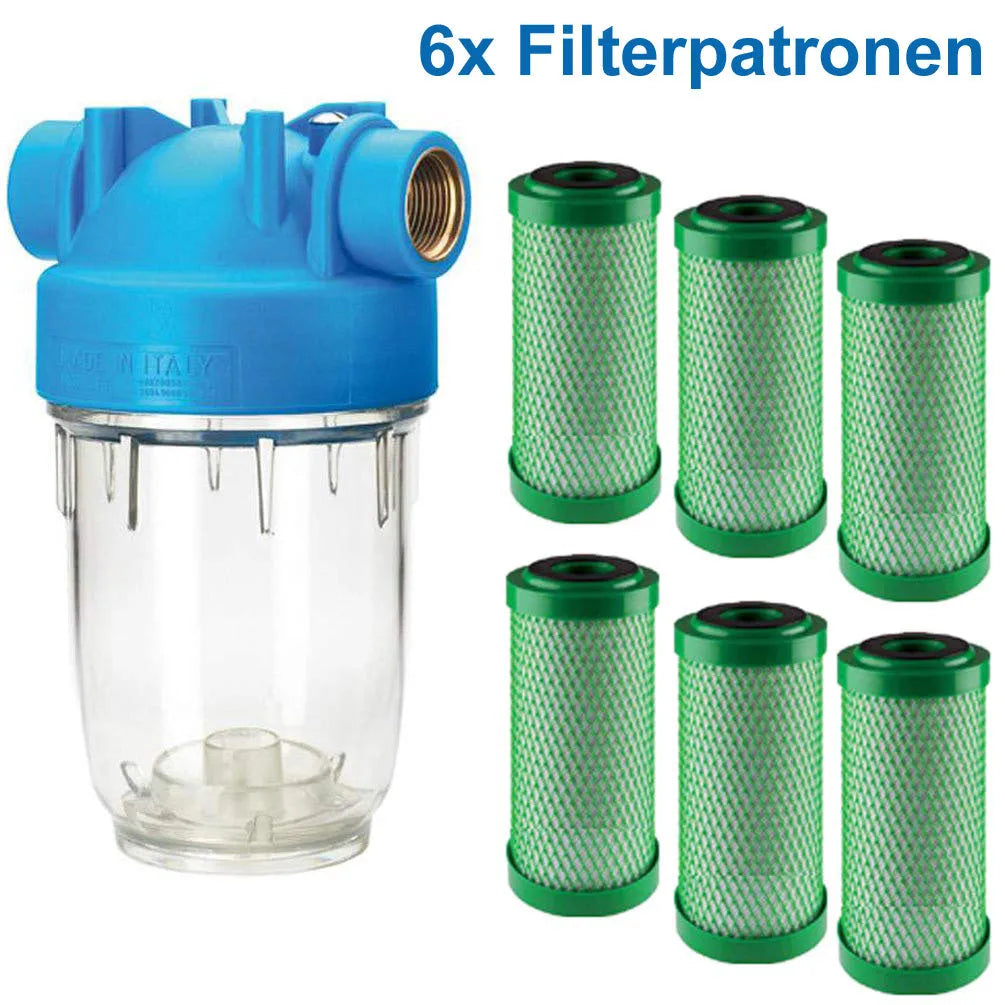 MP-PCA Untertisch Wasserfilter 1/2" - Aktivkohleblock Mikrofiltration