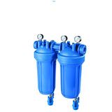 DP BIG S M 10 Duo 1" IN AB Hochleistungs-Filtergehäuse 1" Zoll mit Manometer