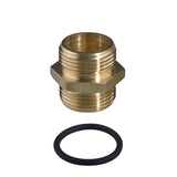 DN 3/4" 2 x Brass Hex Double Nipple 3/4" Male Thread - with O-Ring