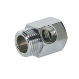 BSP water connection 3/8"AG x 3/8"IT x 1/4"IT chrome-plated brass FT03
