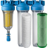 HYDRA BIG TRIO Rainmaster 1” - 20 Zoll Hauswasserfilter Brunnenwasserfilter