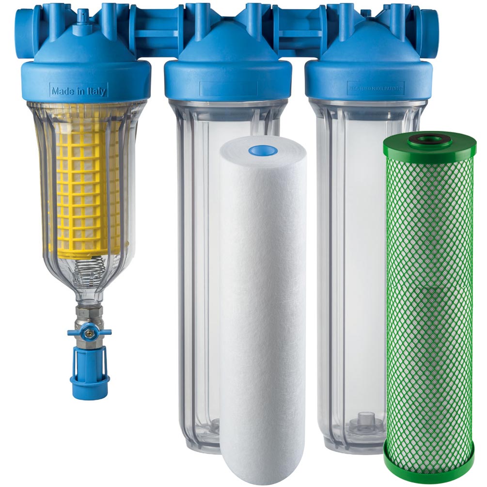 HYDRA BIG TRIO Scalemaster 1” - 20 inch anti-limescale water filter