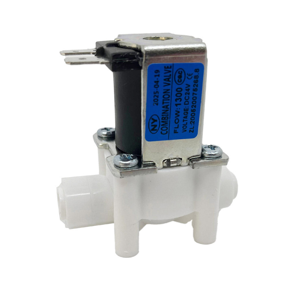 combined flush valve with 1100cc flow restrictor, 24V
