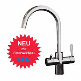 PUR Smart DUO Antikalk Set Wasserenthärtung Chlor + 3-Wege Wasserhahn GAMMA