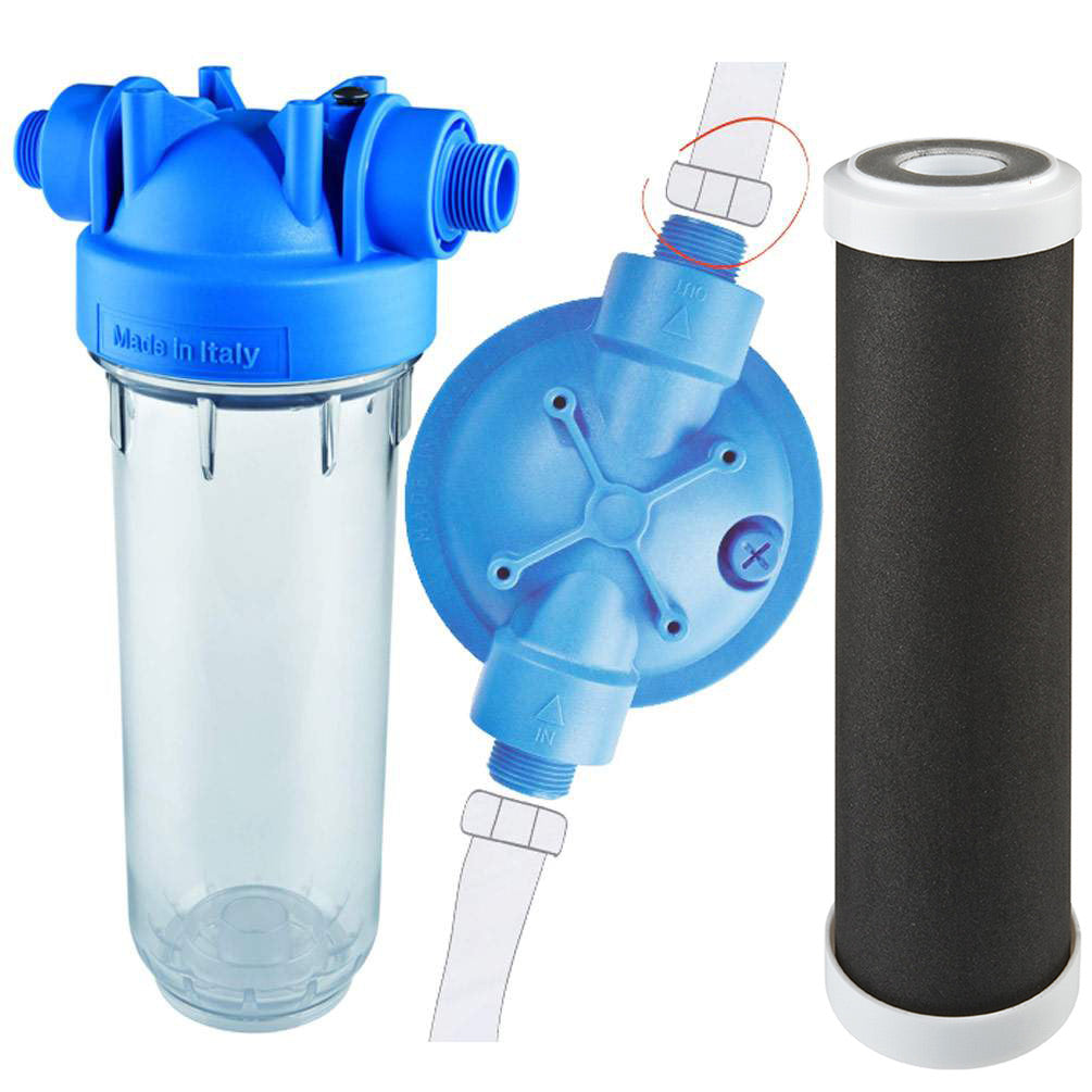 MP-PCA under-sink water filter 1/2" - activated carbon block microfiltration