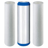 Replacement filter osmosis set of 3 10-PLAX-1 for 5 stage reverse osmosis system