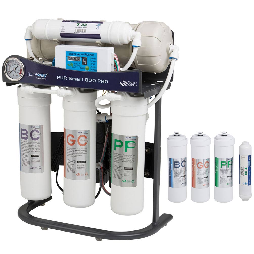 PUR Smart 800 PRO Umkehrosmoseanlage + Ersatzfilterset