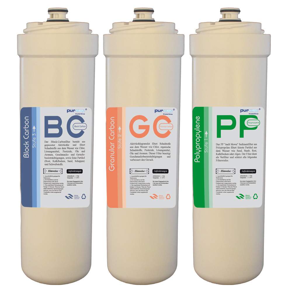 PUR Smart replacement filter set 3 pre-filter cartridges set reverse osmosis system