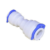 Straight adapter, 3/8" hose, 1/4" hose