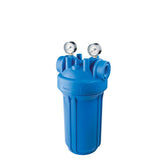 DP BIG M 10 1" AB high-performance filter housing with 1" inch pressure gauge