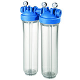 DP BIG M 20 DUO 1" IN TS High-performance double filter housing with 1" inch thread