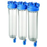 DP BIG S 20 TRIO 1" IN TS high-performance filter housing, 1 inch threaded drain tap