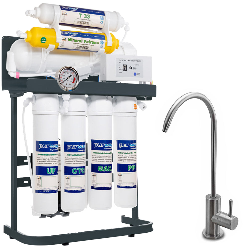 PUR Booster Quick 7 Stufen 400 GPD Osmoseanlage