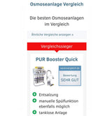 PUR Booster Quick 7-stage reverse osmosis system 600 GPD without tank test
